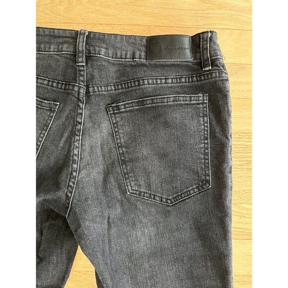 Original Use Black Moto Jeans Biker Style Skinny Denim Pants size 32 - Picture 5 of 6